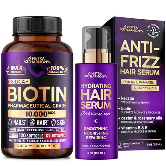 Hydrating Hair Serum & Biotin Softgels