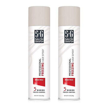 Hairspray Freezing Mega Hold 10 Ounce (295Ml) (2 Pack)