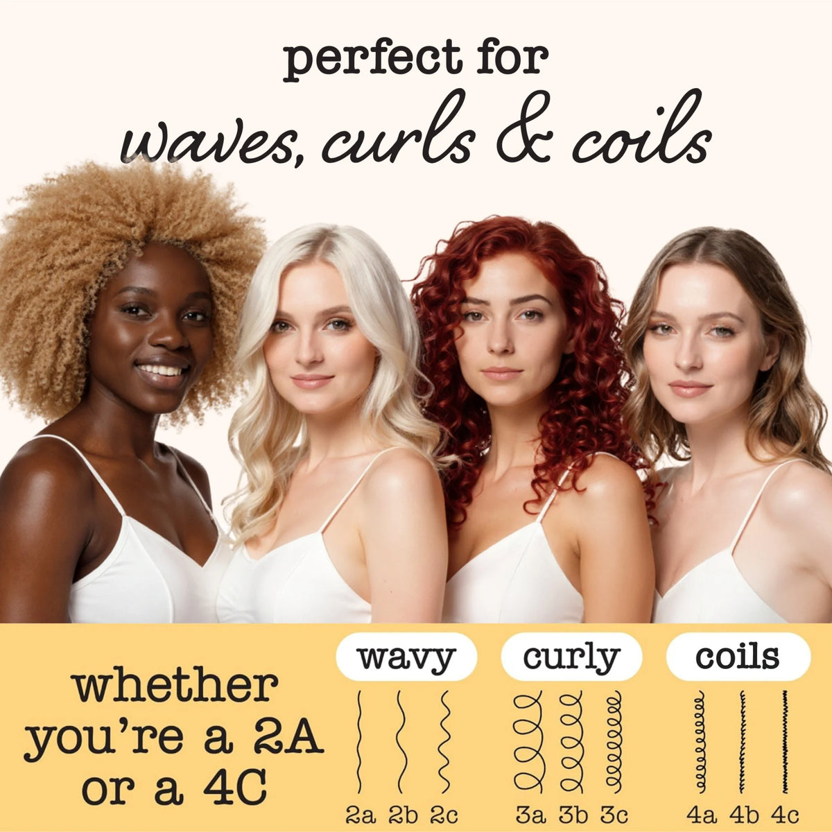 Curly Hair Cream, Crème Brulee Hair Mask with Cocoa Butter, 10.5 Fl Oz.